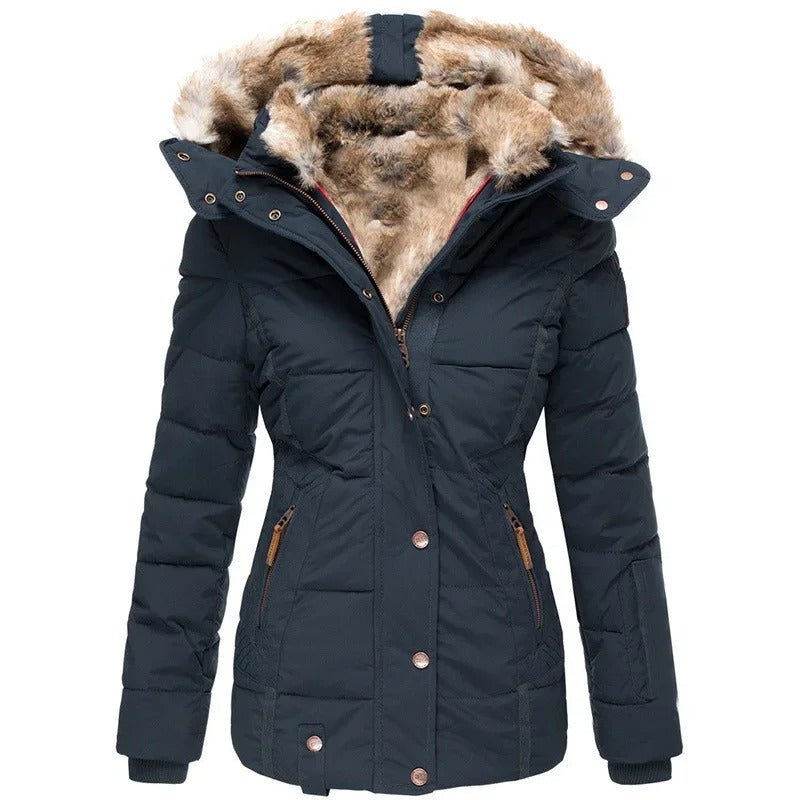 Annamarie™ | Steppjacke mit Kapuze und Slim-Fit-Design